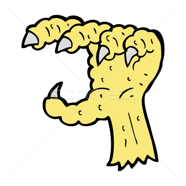 Stock photo: cartoon bird claw