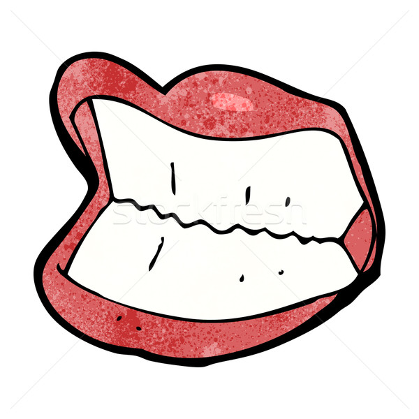 cartoon grinning mouth Stock photo © lineartestpilot