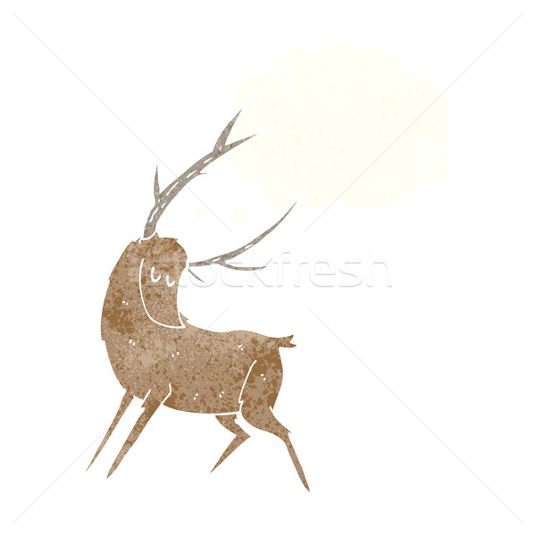 cartoon stag with thought bubble Stock photo © lineartestpilot