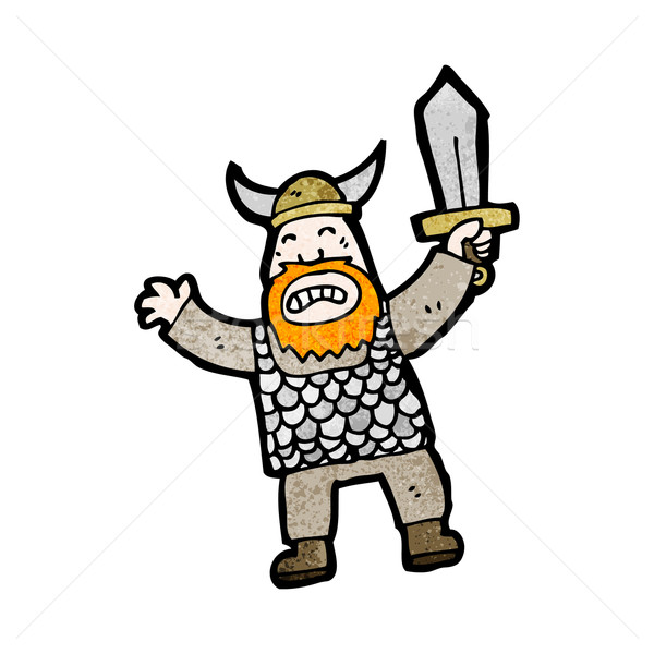 cartoon viking Stock photo © lineartestpilot