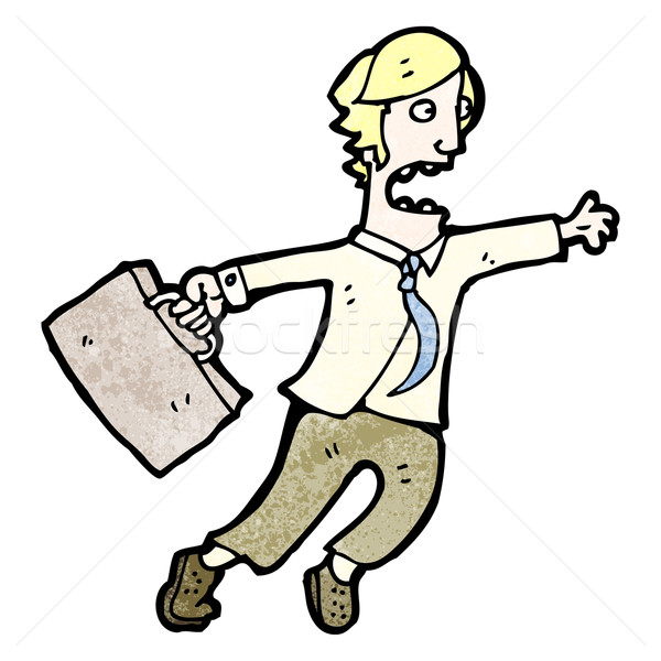 cartoon man rushing around Stock photo © lineartestpilot