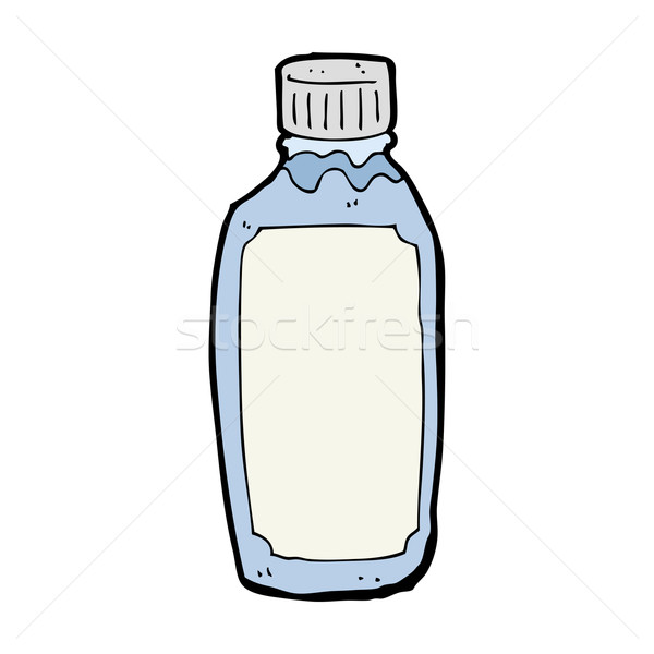 Cartoon une bouteille d'eau eau design art bouteille [[stock_photo]] © lineartestpilot