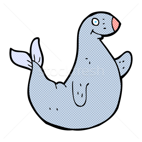 comic cartoon seal Stock photo © lineartestpilot