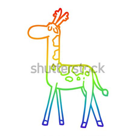 cartoon pretty girl on stool with thought bubble Stock photo © lineartestpilot