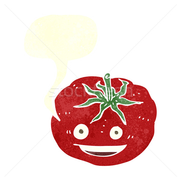 Cartoon tomate bocadillo mano diseno arte Foto stock © lineartestpilot