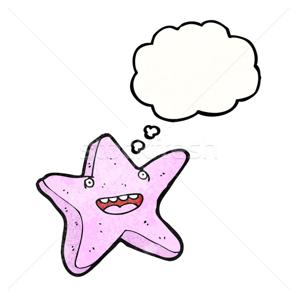 Denizyıldızı karikatür doku el mutlu çizim Stok fotoğraf © lineartestpilot