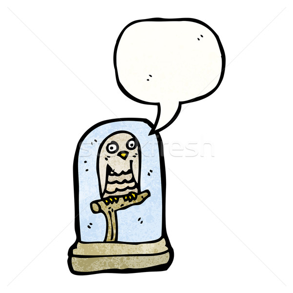 stuffed owl cartoon Stock photo © lineartestpilot