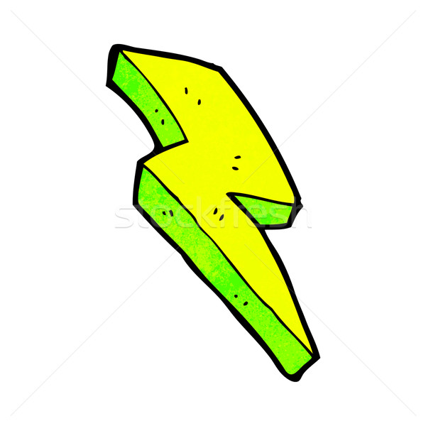 lightning bolt symbol cartoon Stock photo © lineartestpilot