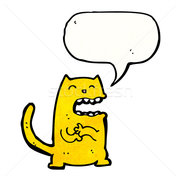 cartoon scheming cat Stock photo © lineartestpilot