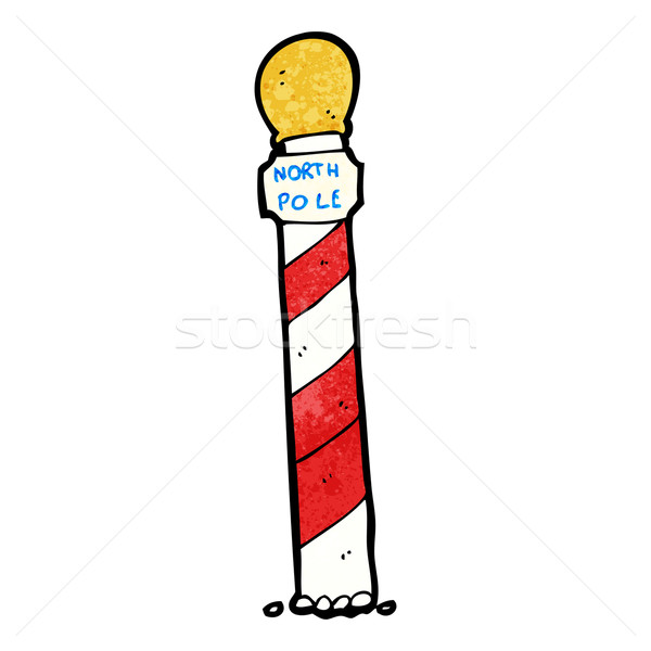 striped north pole cartoon Stock photo © lineartestpilot