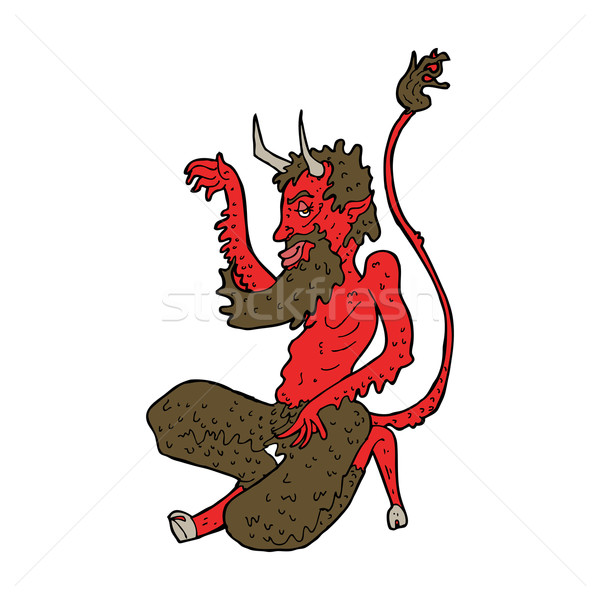 cartoon traditional devil Stock photo © lineartestpilot