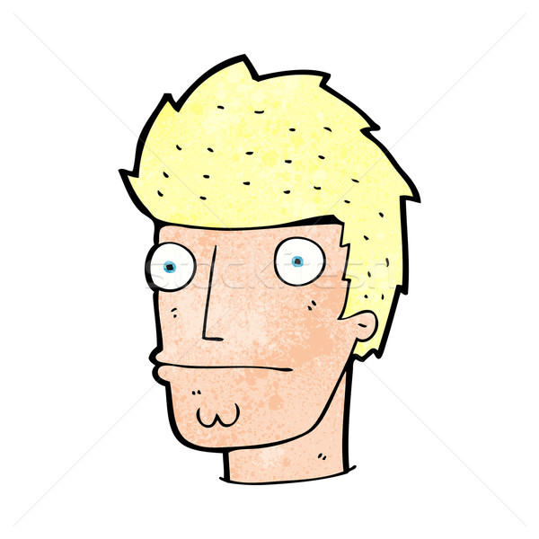 Cartoon nerwowy człowiek projektu sztuki retro Zdjęcia stock © lineartestpilot
