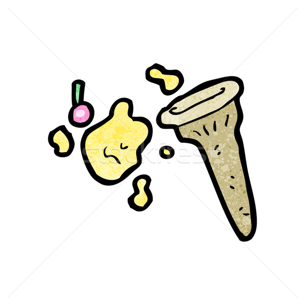cartoon spilled ice cream Stock photo © lineartestpilot
