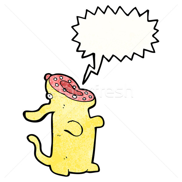 Stock photo: barking dog cartoon