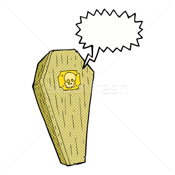 Cartoon kist tekstballon hand ontwerp Stockfoto © lineartestpilot