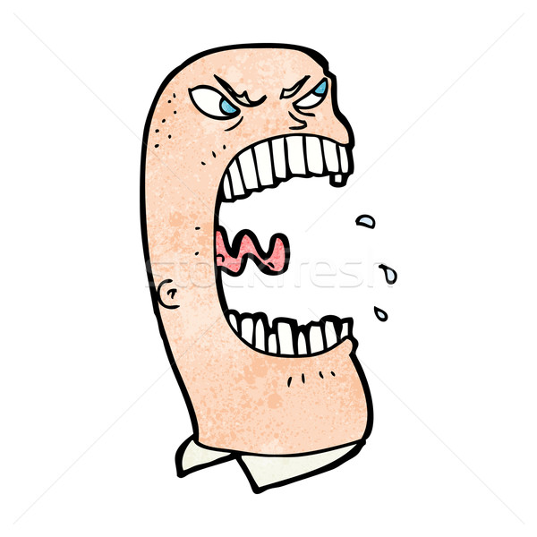 cartoon furious man shouting Stock photo © lineartestpilot