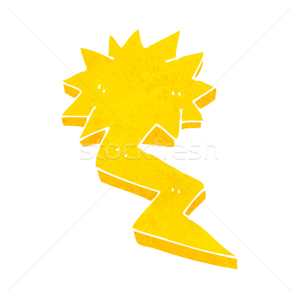 cartoon lightning bolt symbol Stock photo © lineartestpilot