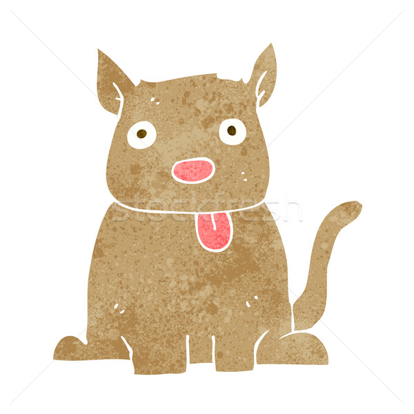 cartoon dog sticking out tongue Stock photo © lineartestpilot