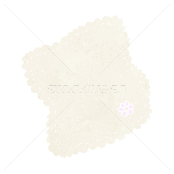 Rajz zsebkendő virág terv művészet retro Stock fotó © lineartestpilot