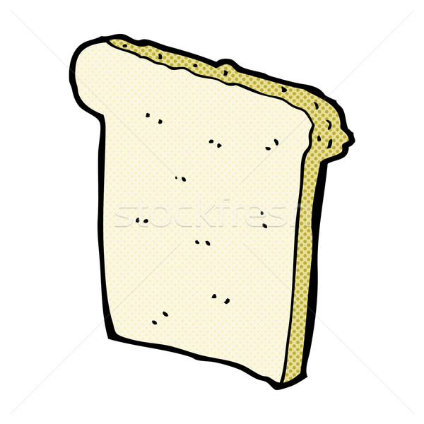 comic cartoon slice of bread Stock photo © lineartestpilot