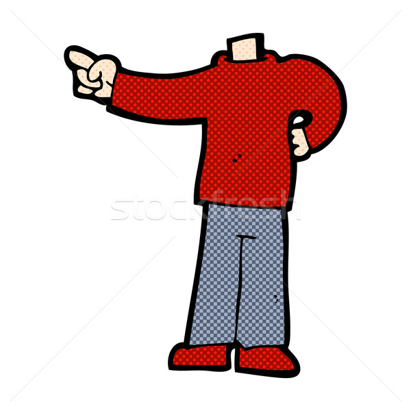comic cartoon pointing body (mix and match comic cartoons or add Stock photo © lineartestpilot