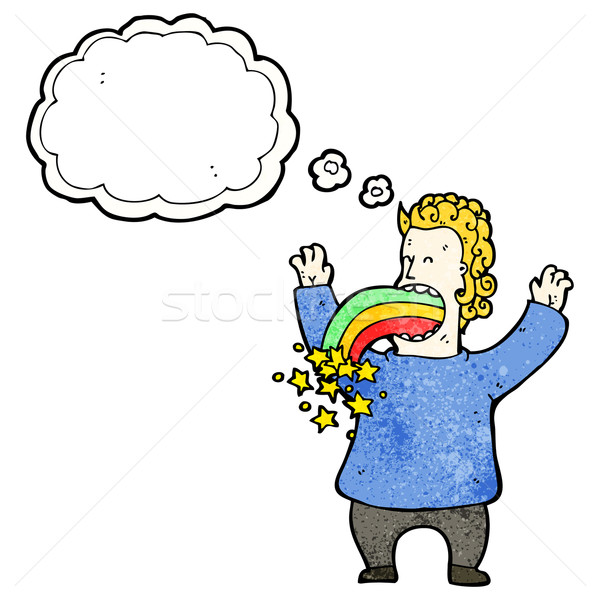 cartoon crazy hallucination Stock photo © lineartestpilot