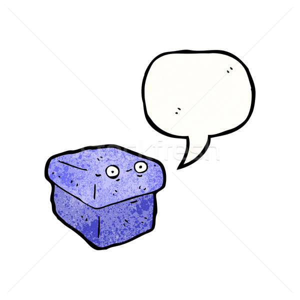 Stock photo: talking box cartoon character