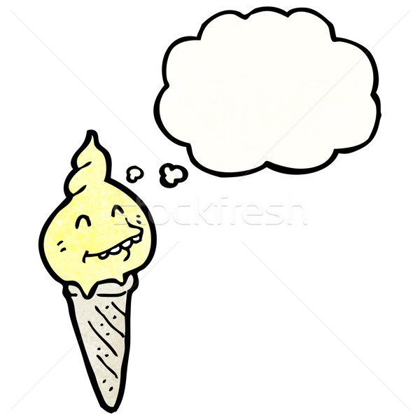 Cono de helado retro globo dibujo Cartoon Foto stock © lineartestpilot