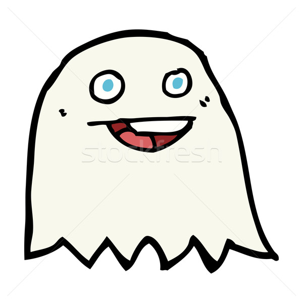 Cartoon Ghost дизайна искусства ретро смешные Сток-фото © lineartestpilot