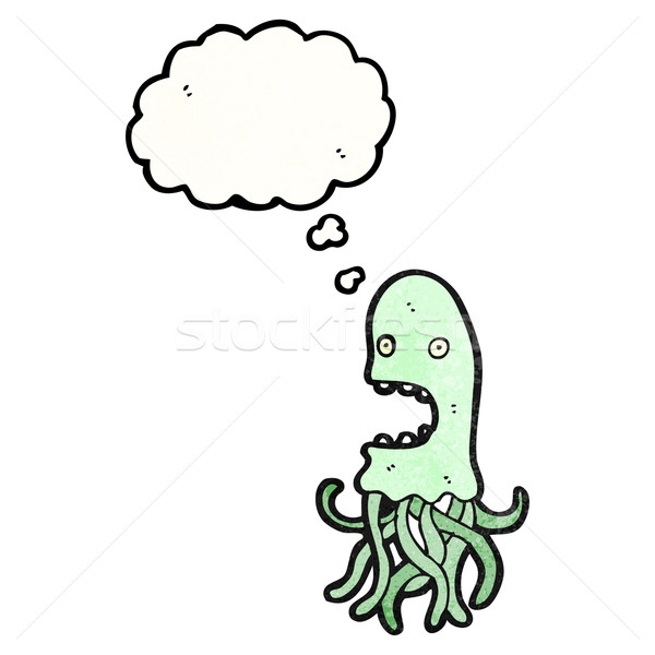 Cartoon медуз текстуры стороны счастливым рисунок Сток-фото © lineartestpilot
