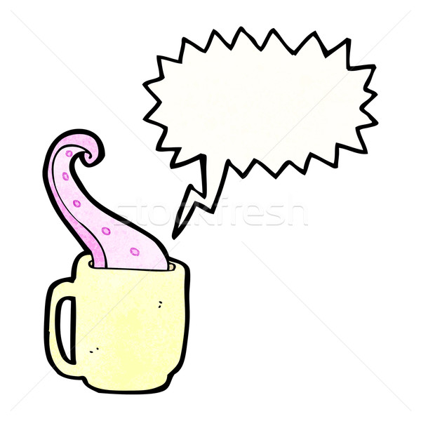 tentacle in teacup cartoon Stock photo © lineartestpilot