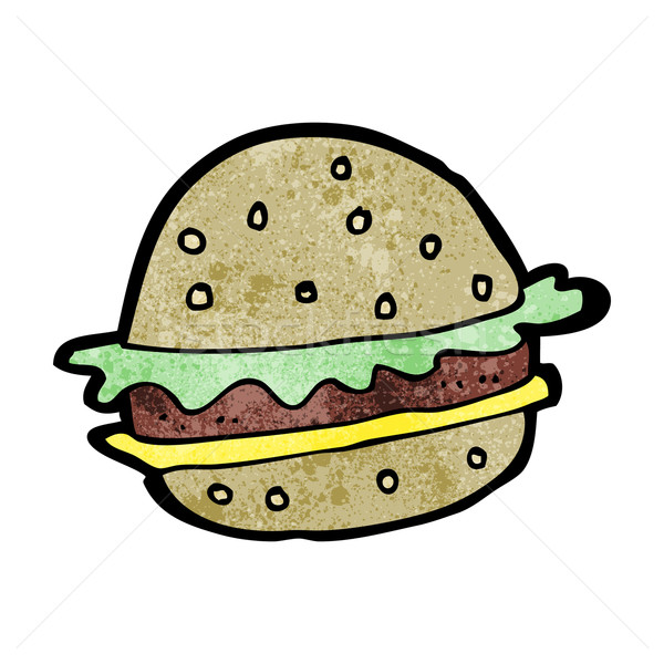cartoon hamburger Stock photo © lineartestpilot