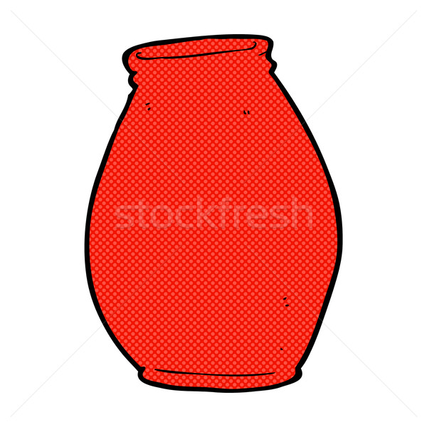 Dessinées cartoon vase rétro style Photo stock © lineartestpilot
