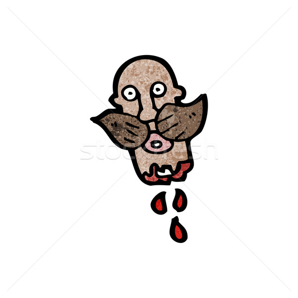 gross severed head cartoon Stock photo © lineartestpilot