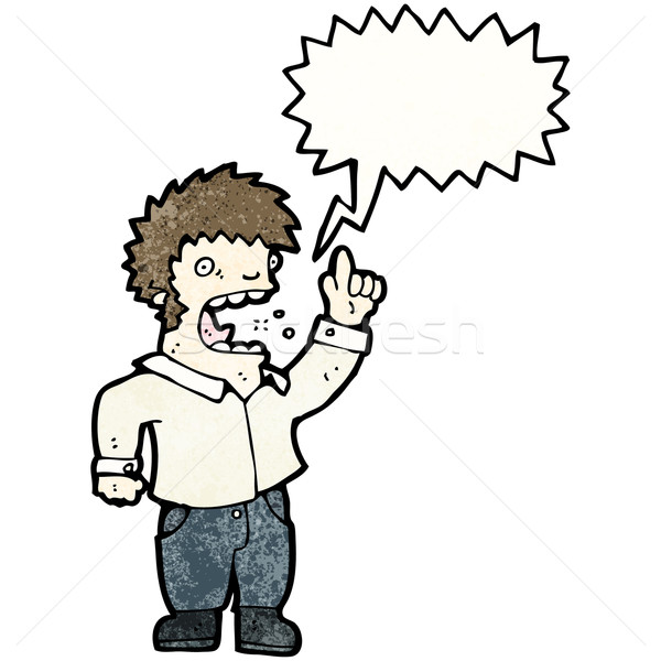 cartoon shouting man Stock photo © lineartestpilot