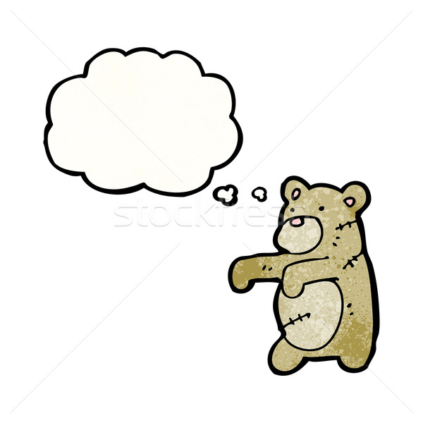cartoon teddy bear stitched up Stock photo © lineartestpilot