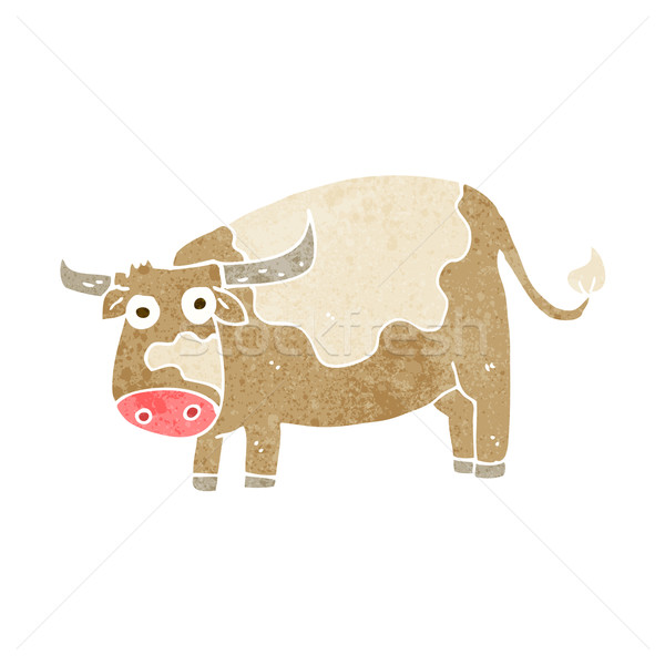 Cartoon vache design art ferme rétro [[stock_photo]] © lineartestpilot