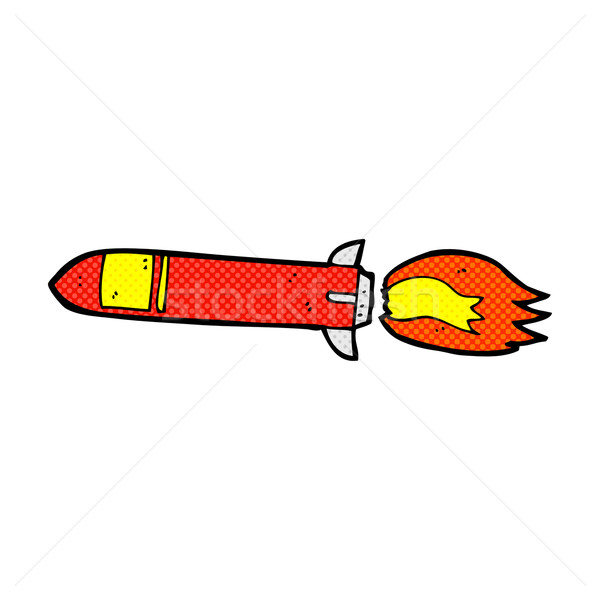 comic cartoon missile Stock photo © lineartestpilot