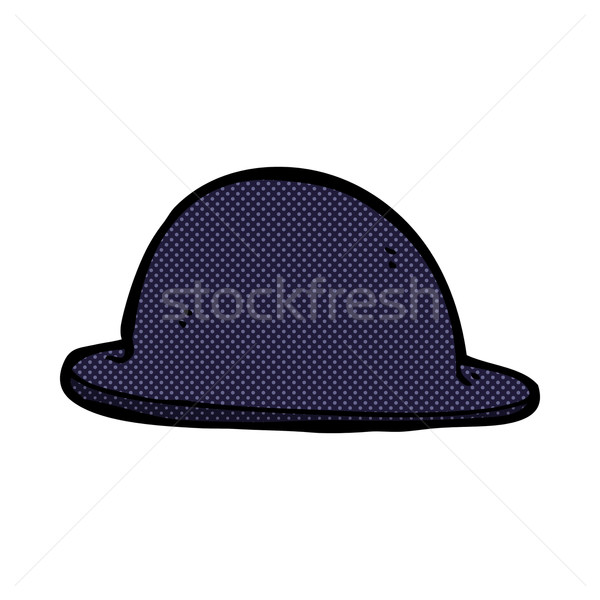 comic cartoon old bowler hat Stock photo © lineartestpilot