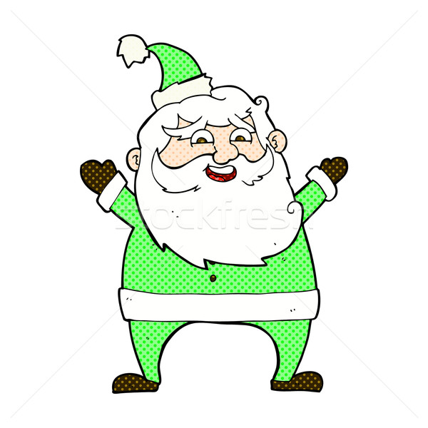 jolly santa comic cartoon Stock photo © lineartestpilot