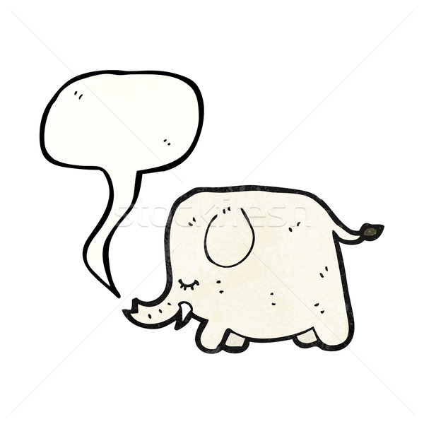 Cartoon słoń tekstury strony szczęśliwy biały Zdjęcia stock © lineartestpilot