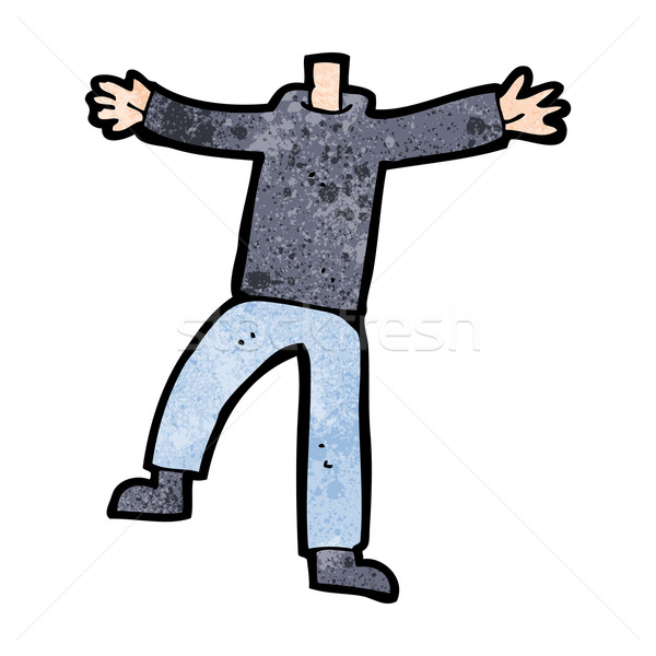 cartoon male gesturing body (mix and match cartoons or add own p Stock photo © lineartestpilot