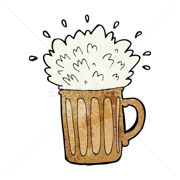 cartoon frothy beer Stock photo © lineartestpilot