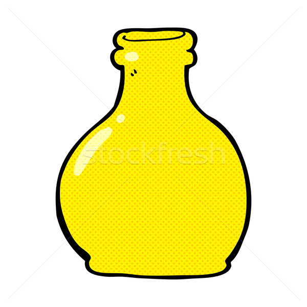 comic cartoon old glass vase Stock photo © lineartestpilot