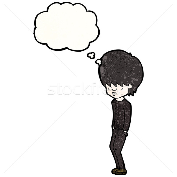 cartoon goth teen Stock photo © lineartestpilot