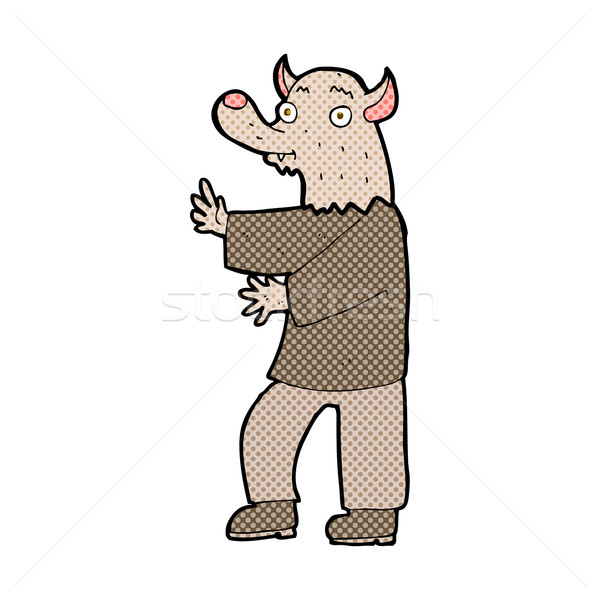 comic cartoon werewolf Stock photo © lineartestpilot