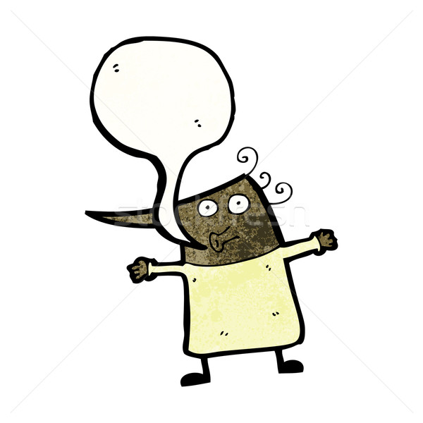 cartoon impressed old woman Stock photo © lineartestpilot