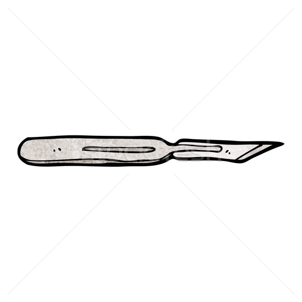 Karikatur Skalpell Messer funny Zeichnung cute Stock foto © lineartestpilot