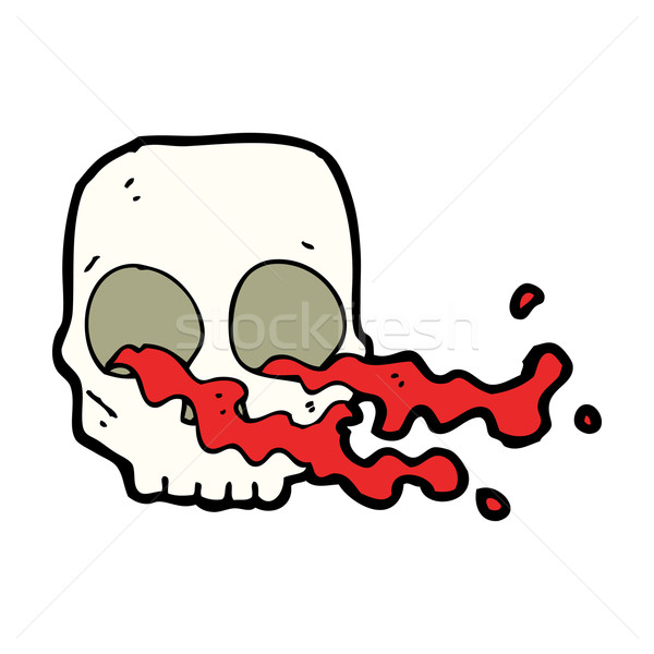cartoon gross skull Stock photo © lineartestpilot