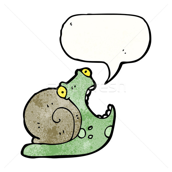 Stock photo: cartoon snail